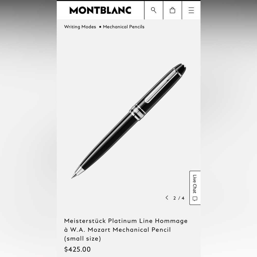Mont Blanc mechanical pencil. NWOT